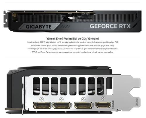GIGABYTE RTX5070TI WINDFORCE 3 OC 16GB 256B GDDR7 GV-N507TWF3OC-16GD DP-HDMI EKRAN KARTI  - Ekran Kartları ürünleri tekmarshop.com'da